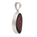 Pendentif Géodine en Agate et Argent 925 (37N)