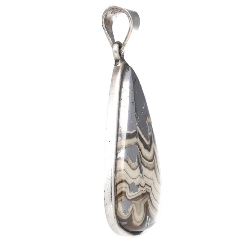 Pendente in Esfalerite Striata in Argento Sterling 925 (40N)