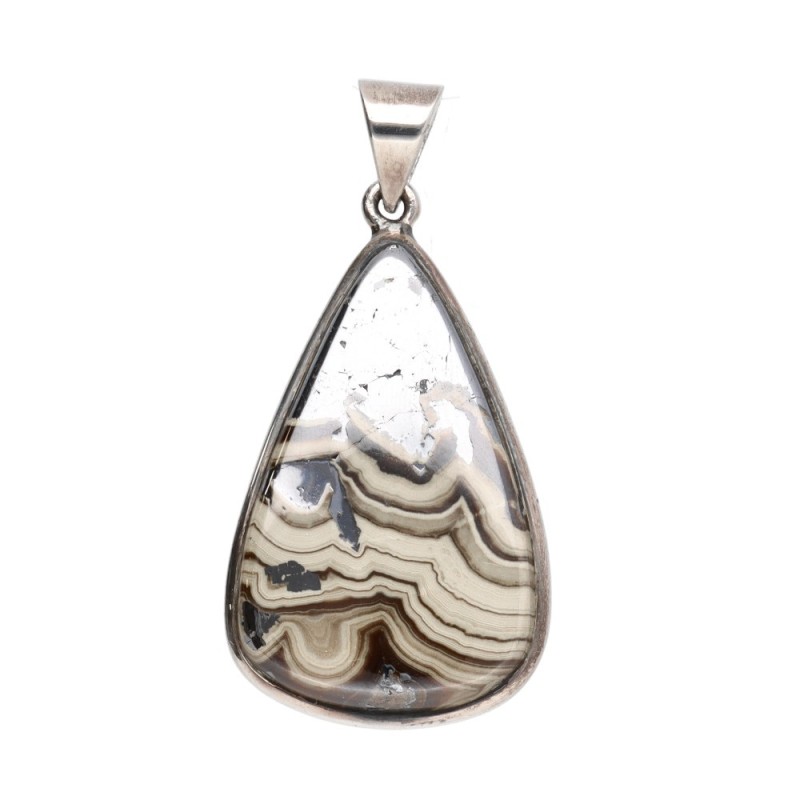 Pendente in Esfalerite Striata in Argento Sterling 925 (40N)