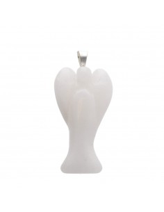 Milky Quartz Angel Pendant