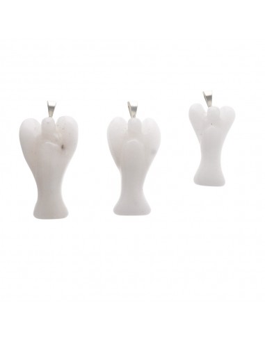 Colgante Ángel de Cuarzo Lechoso