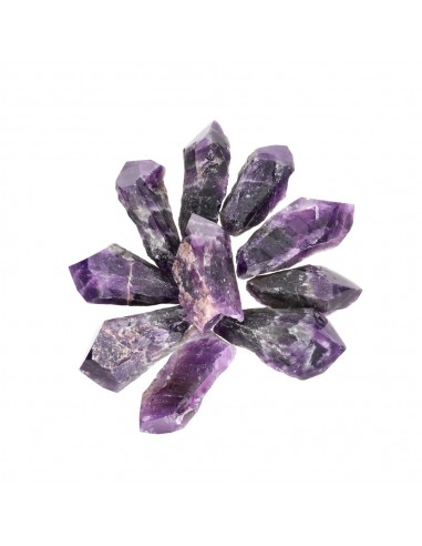 Punte di ametista a Chevron di alta...