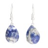 Silver Plated Sodalite Drop Earrings