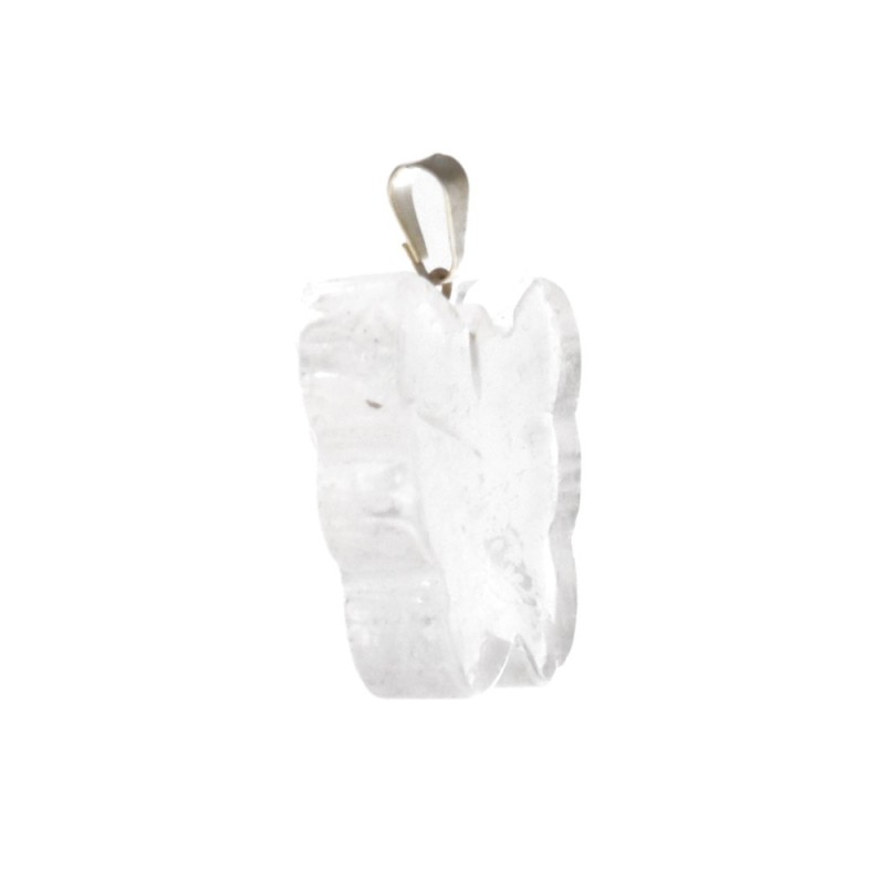 Pendente Farfalla in Quarzo Bianco