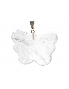 White Quartz Butterfly Pendant