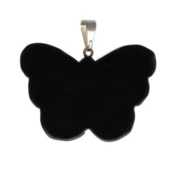 Ciondolo Farfalla in Obsidiana