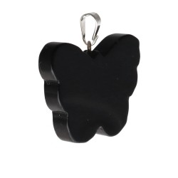 Ciondolo Farfalla in Obsidiana