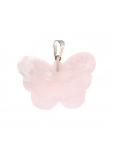 Butterfly Rose Quartz Pendant