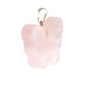 Butterfly Rose Quartz Pendant