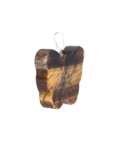 Pendentif papillon en oeil de tigre