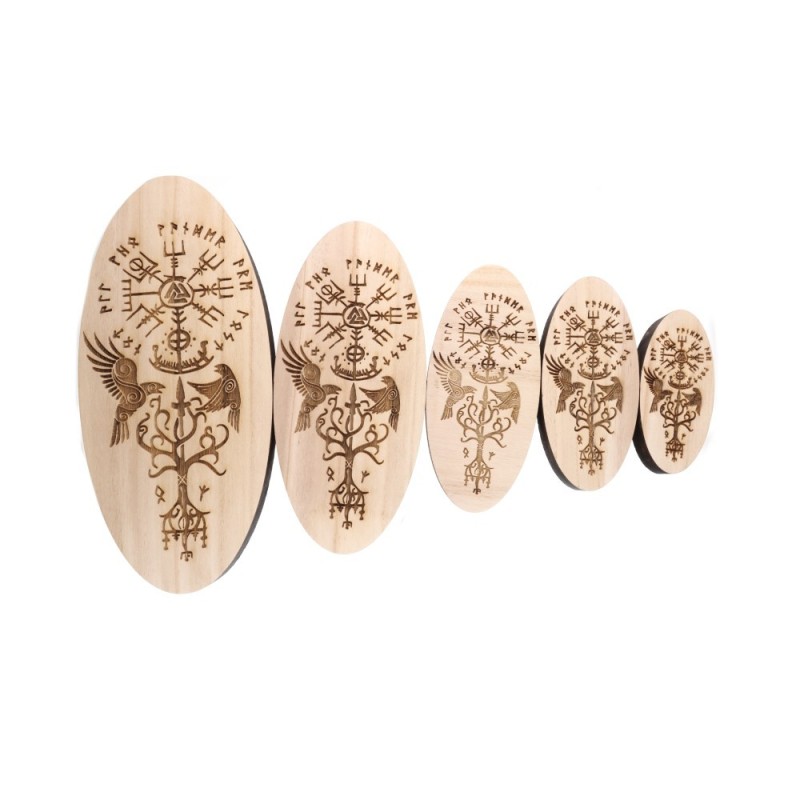 Base Ovale per Altare Vegvisir Vichingo 10cm