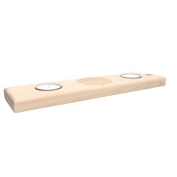 Flor da vida Censor e suporte para velas