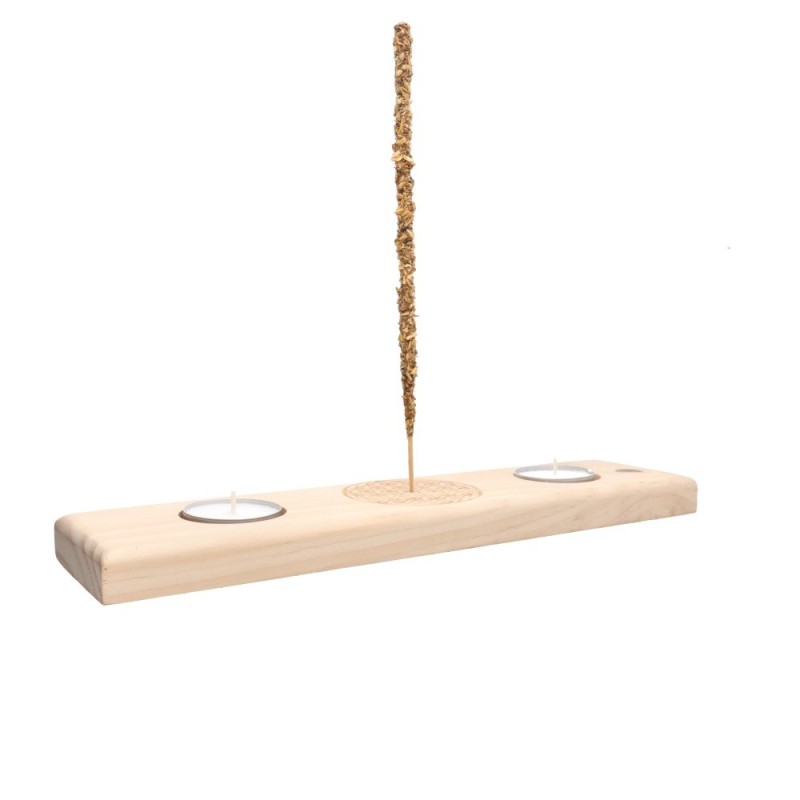 Incensiere e Porta-candele Fiore della Vita