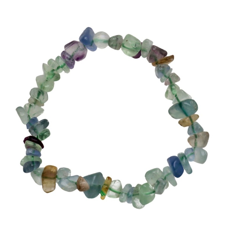 Bracciale Chip di Fluorite Multicolore