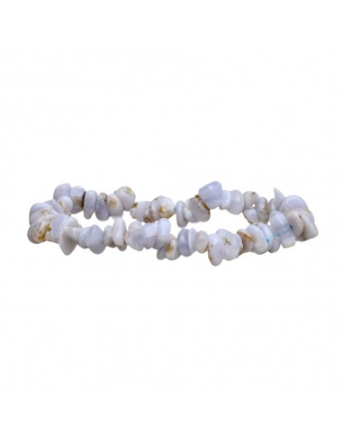 Bracciale con chip di Calcedonia Blu