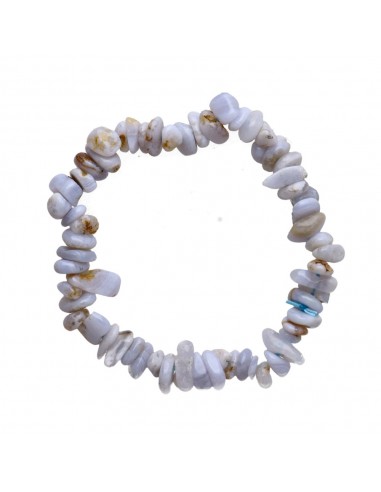 Bracciale con chip di Calcedonia Blu
