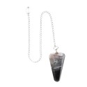 Moss Agate Faceted Pendulum (71)