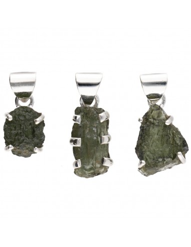 Ciondolo in Moldavite in Argento...