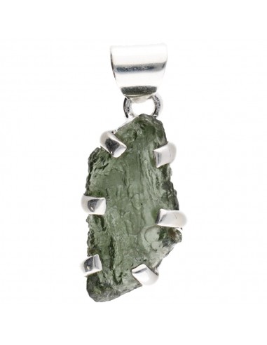 Ciondolo di Moldavite in Argento...