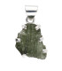 Colgante de Moldavita en Plata de Ley (4gr)