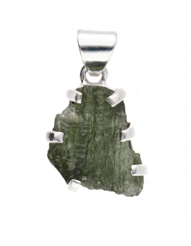 Ciondolo di Moldavite in Argento...