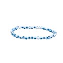 Pulsera de Ojo Turco Blanco 4mm
