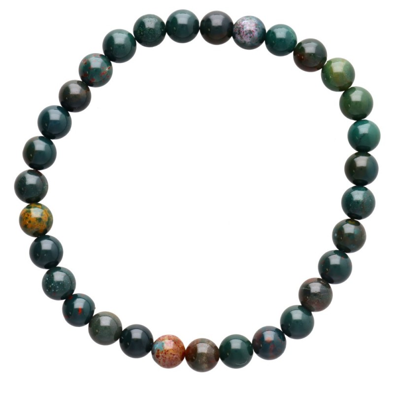 Bracciale in Giada Sanguigna 6mm