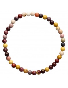 Pulseira de jaspe mokaite 4mm 2