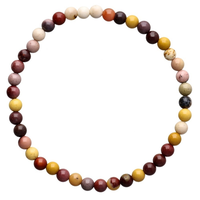 Bracciale in Jaspe Mokaita 4mm