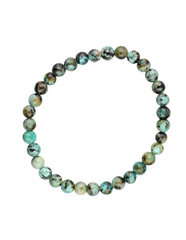 Bracciale in turchese africana da 6 mm.