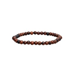 Bracciale in Obsidiana Mogano 4mm