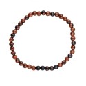 Pulseira de obsidiana mogno 4mm