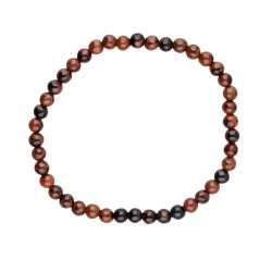 Bracciale in Obsidiana Mogano 4mm