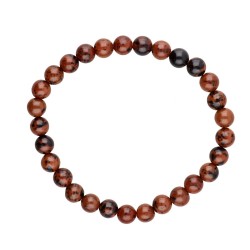 Bracciale in Obsidiana Mogano 6mm