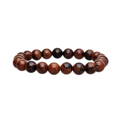 Bracciale in Obsidiana Mogano 8mm