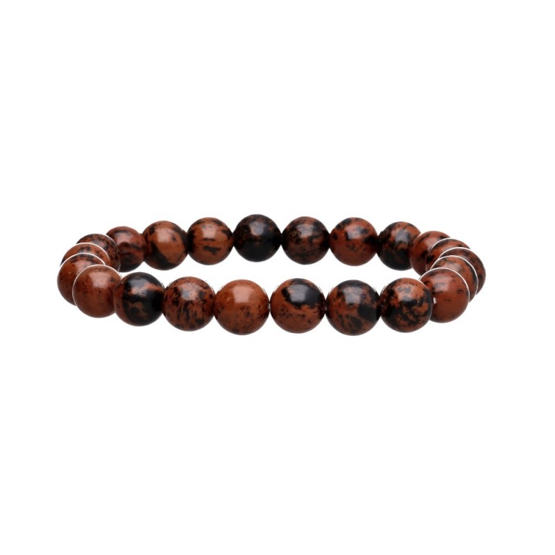 Bracciale in Obsidiana Mogano 8mm