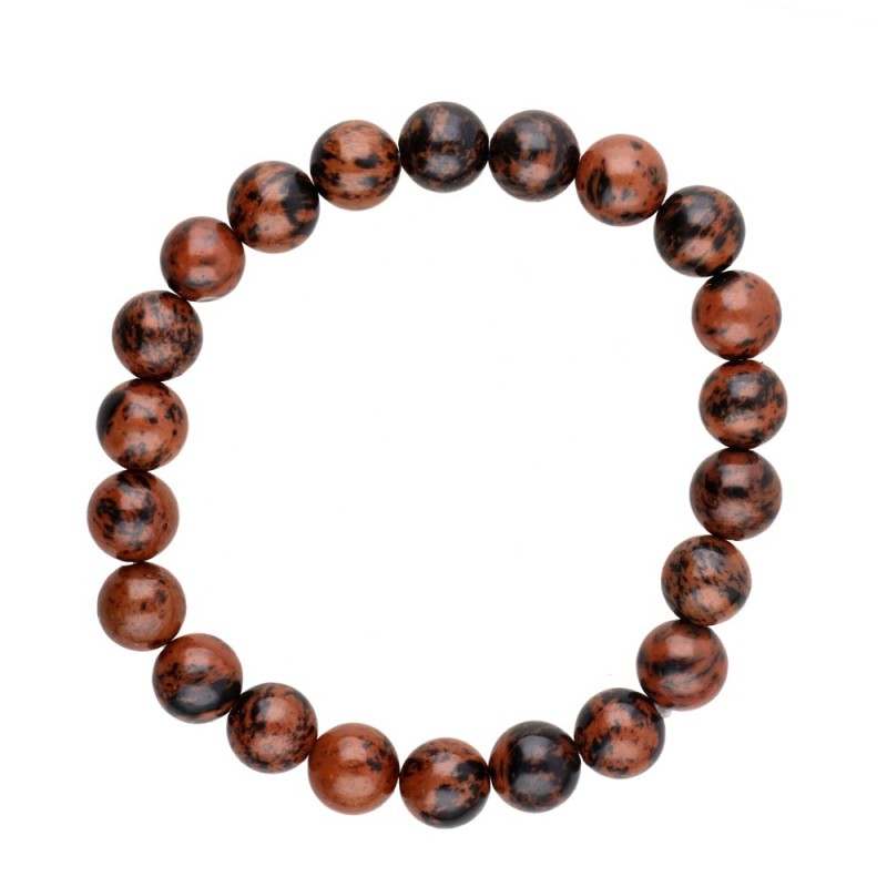 Bracciale in Obsidiana Mogano 8mm
