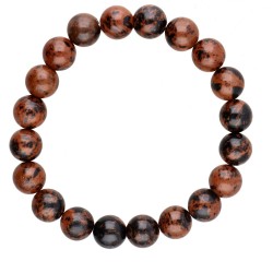 Bracciale in Obsidiana Mogano 10mm