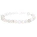 Bracciale in Adularia Bianca 6mm