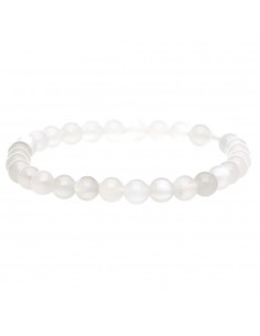Pulsera di Adularia Bianca 6mm