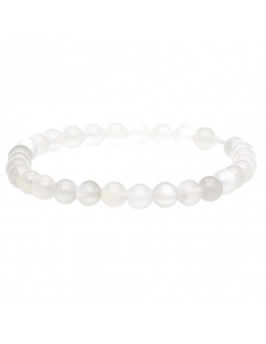 Pulsera di Adularia Bianca 6mm