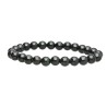 Bracelet de pierres précieuses vertes 6mm