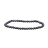 Pulseira de pedra dourada azul 4mm