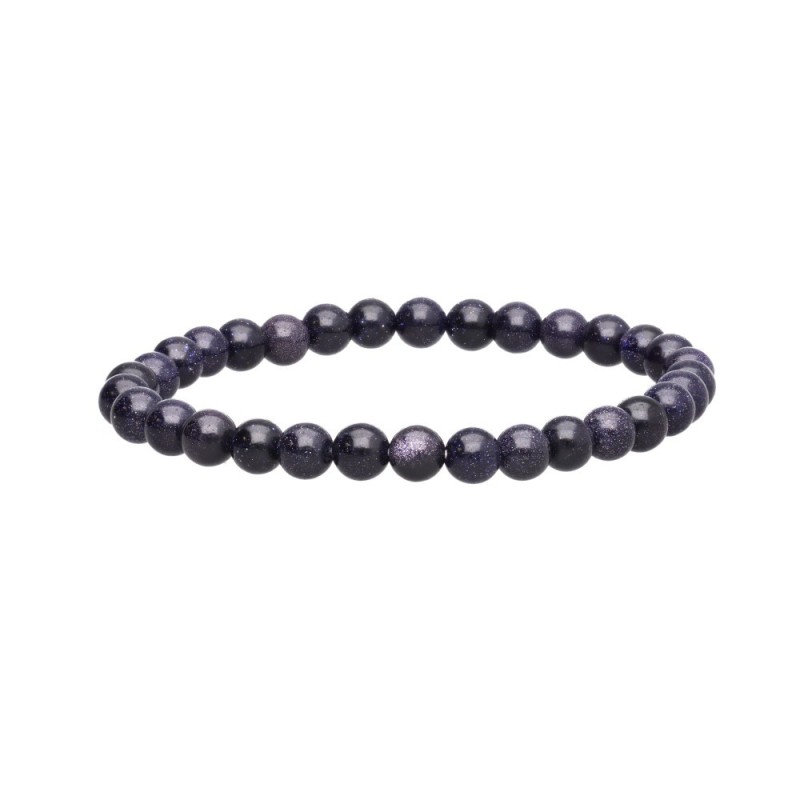 Bracciale in Goldstone Blu 6mm