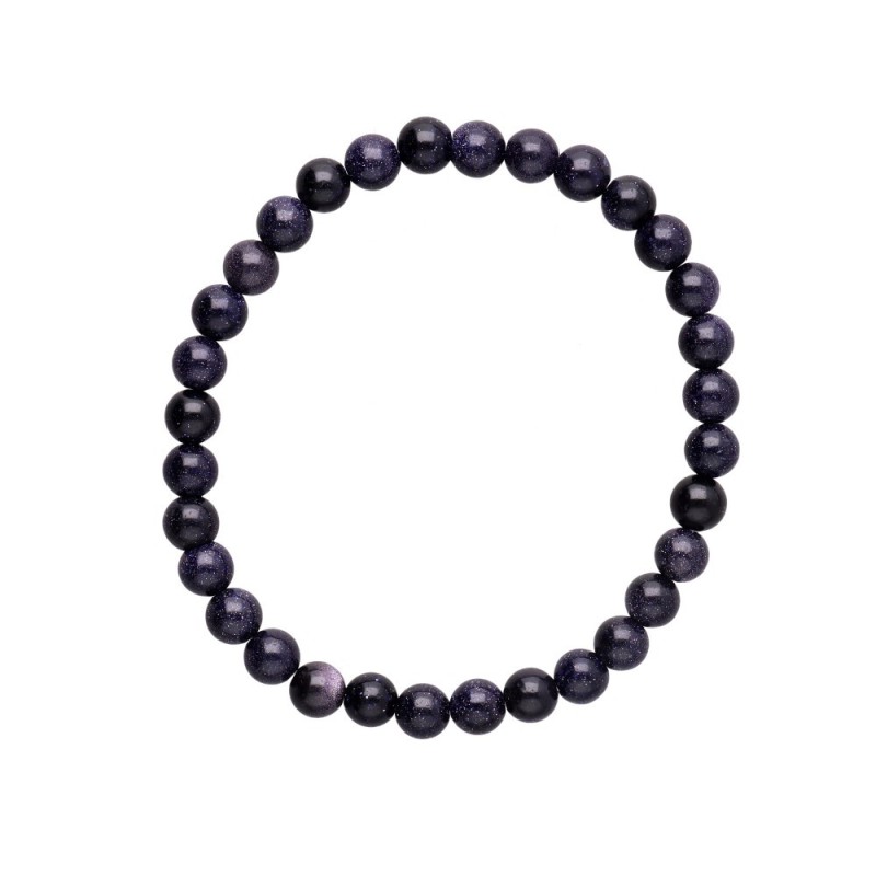 Bracciale in Goldstone Blu 6mm