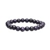 Pulseira de pedra dourada azul 8mm