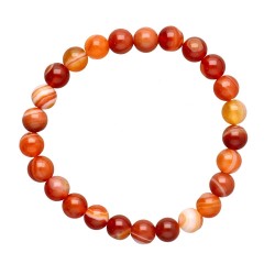 Bracciale in Cornalina Striata 8mm