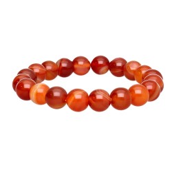 Bracciale in Cornalina Striata 10mm