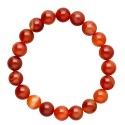 Bracelet d'agate rouge 10mm