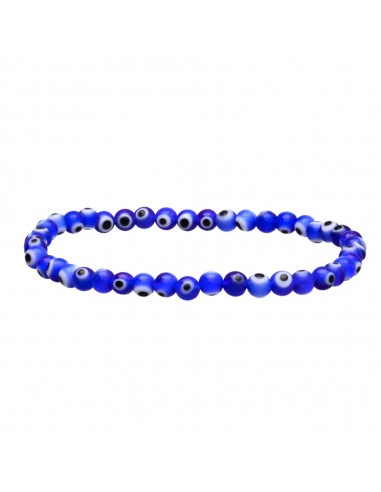 Pulsera di Occhio Turco Blu Scuro 4mm